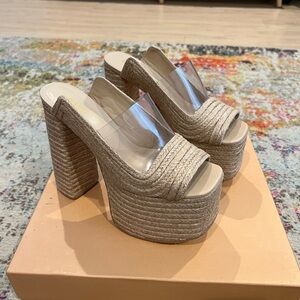 Cult Gaia ZIGGY PLATFORM - NATURAL ESPADRILLE